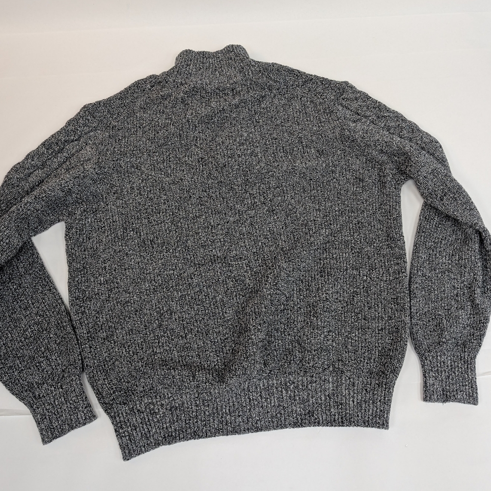 Weatherproof Gray Half Zip Knit Pullover 100% Cot… - image 2